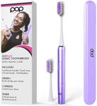 Go Plus Sonic Toothbrushes for Adults w/Electric Toothbrush Case - Electric Toothbrush for Adults & Kids - Sonic Toothbrush w/ 2 Speeds - 18000-24000 Vibrations Per Minute (Punchy Purple)