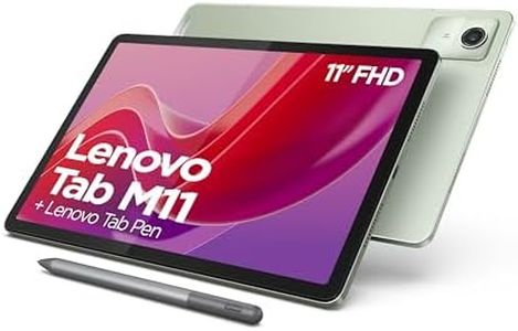 Lenovo Tab M11 Tablet | 11 Inch WUXGA Touch Display | MediaTek Helio G88 | 8GB RAM | 128GB Memory | Wi-Fi | Android 14 | Green | Includes Lenovo Tab Pen