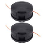 Dylawnio 2 Pack Speed-Feed 400 SRM-225 Trimmer Head for Echo SRM225 SRM-230 SRM-210 SRM2100 GT225 PAS210 PAS225 PAS230 PAS260 String Trimmer Shiandaiw T220 T222 T230 T231 Straight Shaft Bump Head