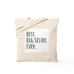 CafePress Best Big Sister Ever Tote Bag Natural Canvas Tote Bag, Reusable Shopping Bag