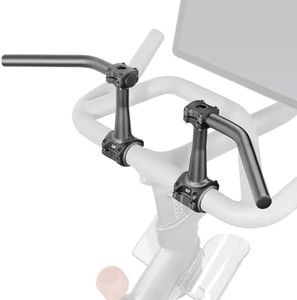 CyclingDeal 1 Pair of Swept-Back Handlebar Extenders for Indoor Exercise Bike - Backsweep Bar Extensions for Peloton - Compatible with Bicycle Handlebar Grips