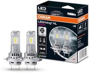 OSRAM LEDriving HL EASY ≜ H7/H18, LED high and low beam lamp, Cool White 6500K, no accessory needed, offroad use only - no ECE, 2 lamps