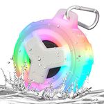 EBODA Bluetooth Shower Speaker, Portable Bluetooth Speakers, IP67 Waterproof Wireless Speaker with LED Light, 2000mAh, True Wireless Stereo, for men and women, Unique Music Gifts