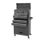 Dirty Pro Tools™ LARGE TOOL CHEST WITH SIDE TRAY TOP CABINET TOP BOX AND ROLLCAB BOX