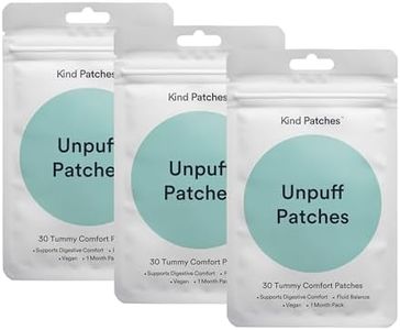 Kind Patches Unpuff Patches with Dandelion Root, Fennel, Artichoke, Ginger, and Turmeric Extract - Vegan - 3 Pack, 90 Count
