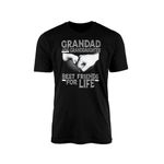 SmartyPants Grandad and Granddaughter Best Friends for Life T-Shirt Top Tee - Happy Father's Day Father Daddy Dad Grandfather Grandpa Birthday Fist Bump Gift Present (Large, Black)