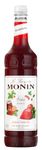 MONIN Premium Strawberry Syrup 1L for Cocktails and Mocktails. Vegan-Friendly, Allergen-Free, 100% Natural Flavours and Colourings