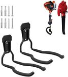 Juformin Garden Power Tool Hanger, Garage Wall Hooks, Weedeater Rack, String Trimmer Hanger, Weedeater Hanger, Utility Hooks for Garage Tool Organizers and Storage Black-2 Pcs