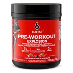 Pre Workout, Six Star Preworkout Explosion, Pre Workout Powder for Men & Women with Creatine Monohydrate & Beta Alanine for Energy, Focus and Intensity, Energy Powder, Fruit Punch (30 Servings)