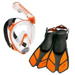Cressi Duke Bonete Set, Clear/Orange, S/M-S/M