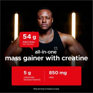 USN Muscle Fuel Anabolic Mass Gainer, Strawberry, 4kg – 54g Protein, Creatine, BCAA