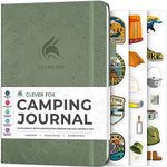 Clever Fox Camping Journal – Camper Log Book & RV Trip Planner – Outdoor Camp Journal & Adventure Travel Notebook – 12 Trips Total, 8 Pages per Trip – Hardcover, A5 Size (Cypress)
