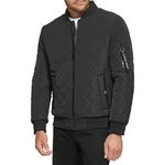 Calvin Klein Men's Quilted Zipper Detail Jacket, Flight Black, M