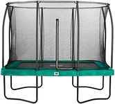 Salta Trampoline Comfort Edition Rectangular 214 x 305 cm 7 x 10 ft Protective Edge Green