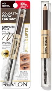 Revlon ColorStay Brow Fantasy, All In One Eyebrow Powder Pencil with Shaping Clear Gel, Gel Infused with Panthenol, Smudge-proof, 16HR Visibly Full Brows, 104 Dark Brown