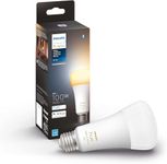 Philips Hue White Ambiance 16W Equivalent 100W A19 Base E26 LED Smart Bulb, Warm-to-Cool White Light, Bluetooth & Zigbee Compatible, Voice Activated with Alexa & Google Assistant