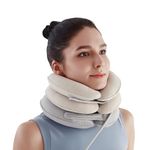 Cervical Neck Traction Device, Neck Stretcher Allows to Raise Head, Provides Neck Support and Relieves Neck Pressure, Neck Brace for Home, Travel and Office Use