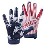 Battle Sports USA Doom 1.0 Football Receiver Gloves (Adult, X-Large)