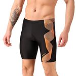 Vector X OMCS-346 Men's Printed Swimming Compression Jammer Shorts