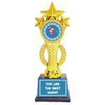 Gifts Bucket You are The Best Daddy Star Award Trophy for Dad Birthday Gift Dad Grandad Father in Law Sasur G