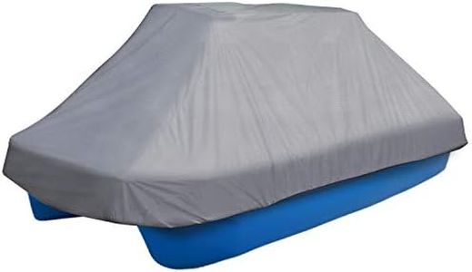 Leader Accessories Molded Pond Boat Cover Fits 8'-10'L Pond or Bass Boats (300D Grey)