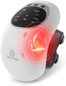 COMFIER Knee Massager with Heat, Cordless Heating Pad for Knee Pain Relief, Vibration Massage Heated Knee Brace Wrap Large LED Screen, Adjustable Straps,Valentine's Day Gift for Men Women