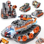 Sillbird Technic Tank Building Set, 5-in-1 Remote & App Controlled Robot Building Toys with LED Light, STEM Creative Gifts for Boys Girls Kids Ages 6 7 8-12, New 2023 (554 Pieces)