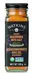 Watkins Gourmet Organic Spice Jar, Seasonings with Salt, Non-GMO, Kosher, 120 g