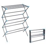 APEXCHASER Clothes Drying Rack, Foldable Laundry Drying Rack, 3-Tier Collapsible Clothing Dryer, Towel Rack for Air Drying Clothing, Bed Linen, Clothing, Socks, Scarves, Graphite