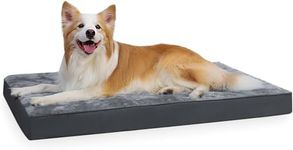 Orthopedic Dog Bed Waterproof Durable Dog Beds with Removable Washable Cover Anti-Slip Bottom Pet Sleeping Mattress for Extra Large Dogs, 41 x 27 inch, Gray