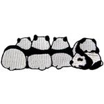 Cute Panda Patch Embroidered Applique Iron On Sew On Emblem