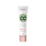 L'Oréal Paris Magic CC Cream with SPF 11, Anti-Redness and Colour Correcting, With Vitamins B5 and E, Lightweight Hydrating Formula Adapts to Skin Tone for a Natural Glowy Finish, 30 ml