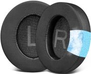 SOULWIT Cooling Gel Earpads Replacement for Anker Soundcore Space Q45 Headphones, Ear Pads Cushions with Ice Silk Fabric, High-Density Noise Isolation Foam - Black