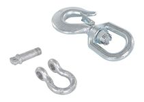 Vestil Hook-S-4 Steel Swivel Lifting Hook with Clevis, 4,000-lb. Working Load Limit