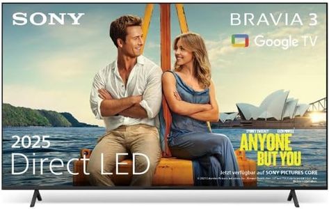 Sony BRAVIA 3 - Direct LED 75 Zoll Fernseher (K75S32), X-Balanced Speaker, Dolby Vision/Atmos, IMAX Enhanced, Google TV (2025), Google Cast, Apple AirPlay 2, Eco Dashboard 2, Game Menu 2, Smart TV