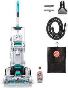 Hoover Smartwash Automatic Carpet Cleaner Upright Carpet and Upholstery Multi Surfaces, Removes Spots Spills and Tough Stains-Turquoise