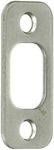 Kwikset 85063 Deadbolt 1" x 2-1/4" Round Corner Strike, Satin Nickel