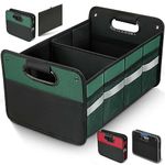 WINHUNT Car Trunk Organizer, Car Storage and Organizer Reinforced Handles, 50L Waterproof Polyester Car Accessories Organizer for Car, Suv, Sedan, Truck, Minivan Non Slip Bottom 50L