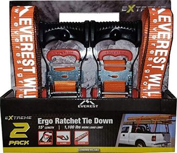 Everest Ergo Ratchet Tie-Down Strap, 1500kg, 2-Pack