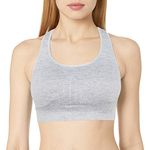 C9 Champion Women's Medium Support Seamless Racerback Bra, Gray Heather, XXL