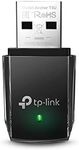 TP-Link 1300 Mbps High Gain Wireless Dual Band USB Adapter, 3dBi Dual Omni Directional Antenna, Supports Windows 11/8.1/8/7/XP, Mac OS, Linux (Archer T3U)