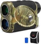 WOSPORTS Hunting Rangefinder, 800 Yards Laser Range Finder Target Lock with Vibration Alert, Distance/Scanning/Speed Mode for Hunter Archery, Upgraded Battery Cover