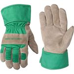 Wells Lamont Kids Work and Garden Gloves with Safety Cuff, Fits Youth Ages 5-8 (952M)