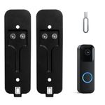 Blink Doorbell Back Plate, Upgrade Blink Doorbell Backplate Replacement Blink Doorbell Mount, Blink Doorbell Accessories, Blink Doorbell Mounting Plate with Blink Key (2 Pack Black)