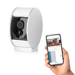 somfy 2401507 Indoor Camera, Full HD Security Camera for Home Security Systems, Smart Device with Integrated App and Simple Installation