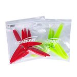 MELARQT 8pcs Freestyle 7040 3-Blade Propellers 18cm Props (7.0 x 4.0) CW CCW for RC FPV Drone Quadcopter (Fluorescent Yellow & Red)