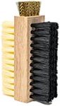 Pink Miracle Multi Purpose Shoe Cleaning Brush - with Strong, Medium and Soft Bristles for All Fabric Types