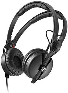 Sennheiser 506909 Sennheiser HD 25 Sealed Professional Monitor Headphones, Black, Lightweight, DJ Classic