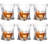 Kingrol 6 Pack Old Fashioned Whiskey Glasses, 10 oz Heavy Base Glasses Tumbler Crystal Glassware Set for Drinking Bourbon, Scotch