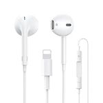 For iPhone Headphones, [Apple Mfi Certified] Wired In-Ear Earphone Built-in Mic and Volume Control Noise Canceling Wired Earbuds, Lightning Earphone Compatible with iPhone 14 Pro/14/13/12/SE/11/X/8/7